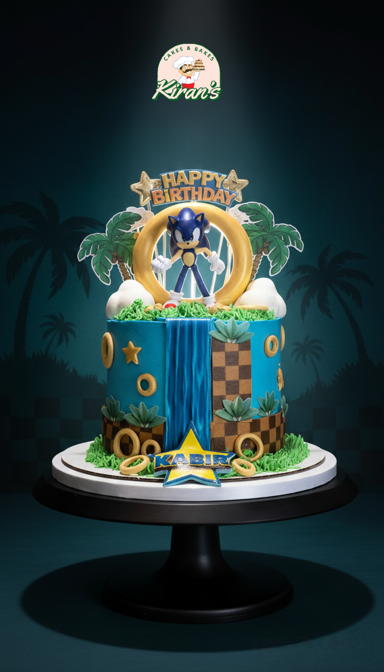 Sonic Themed Cake