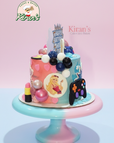 2 in 1 Cake - Princess & Gaming
