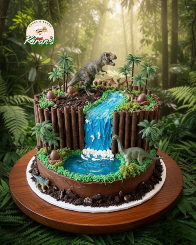 Jurassic Park Themed Cake - Chocolate and Orio