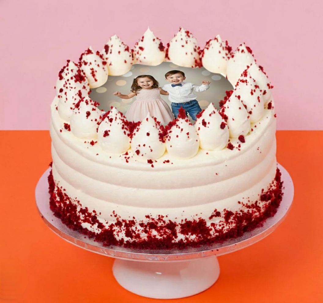 Red Velvet Photo Cake - Image 2