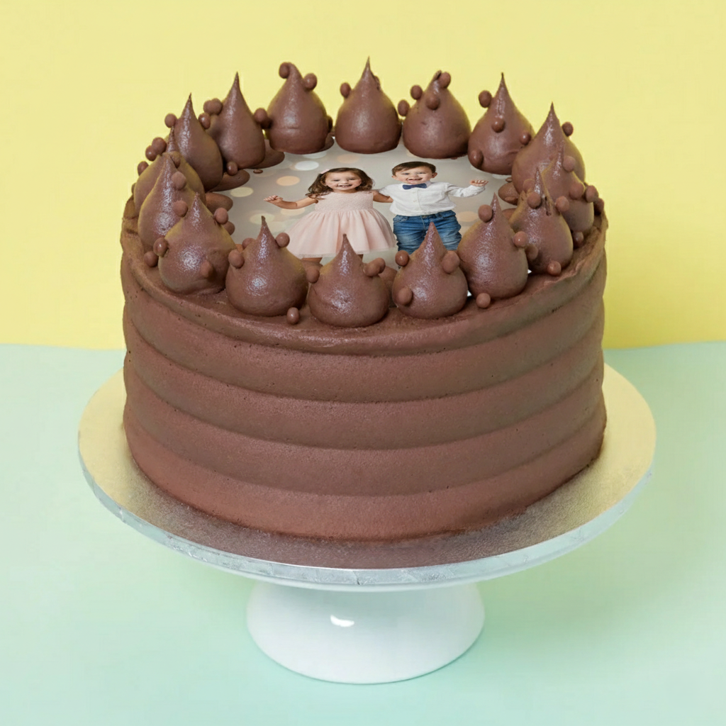 Chocolate Photo Cake - Image 2