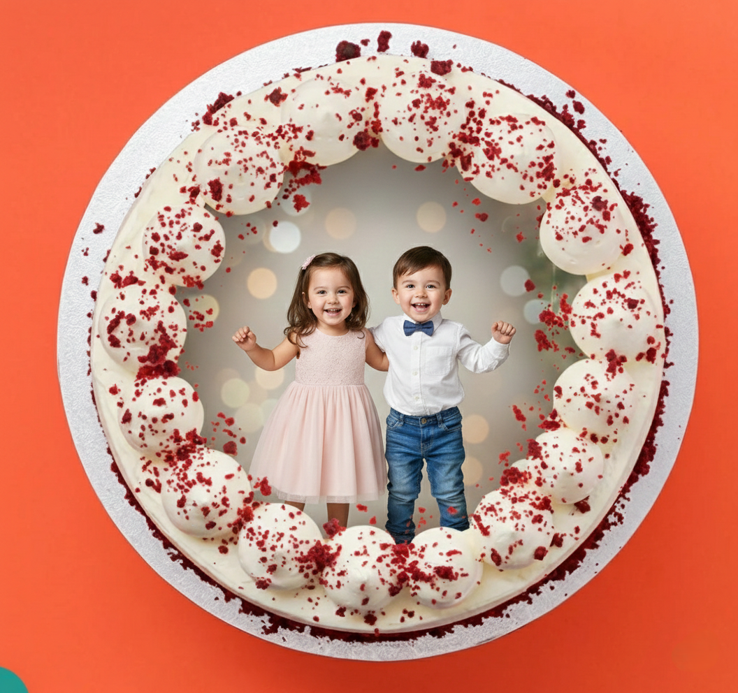 Red Velvet Photo Cake
