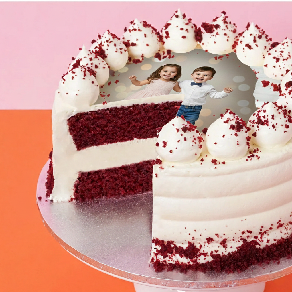 Red Velvet Photo Cake - Image 3