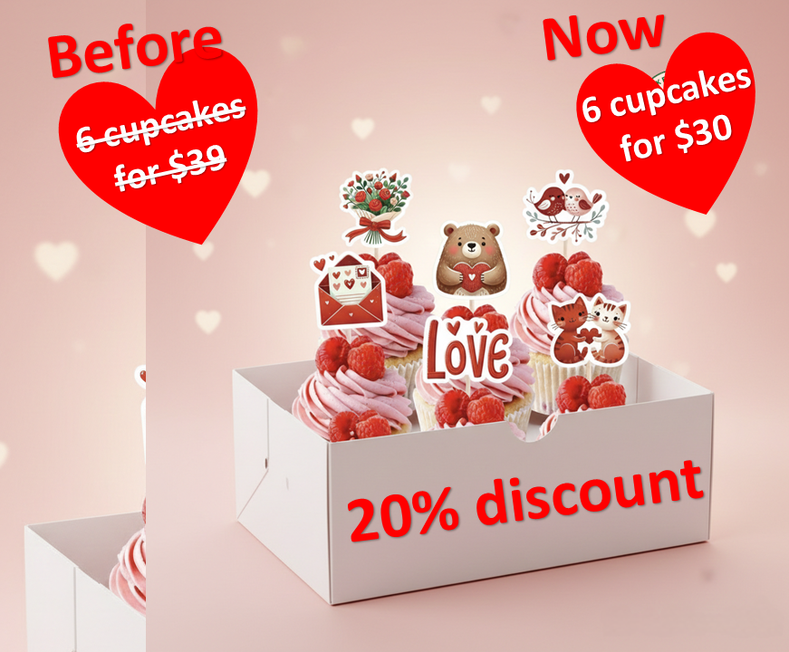 𝗩𝗮𝗹𝗲𝗻𝘁𝗶𝗻𝗲’𝘀 𝗖𝘂𝗽𝗰𝗮𝗸𝗲𝘀 - 20% upfront discount - Image 4