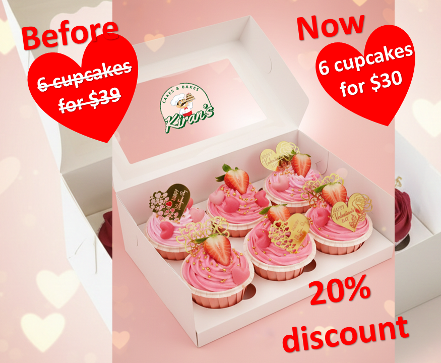 𝗩𝗮𝗹𝗲𝗻𝘁𝗶𝗻𝗲’𝘀 𝗖𝘂𝗽𝗰𝗮𝗸𝗲𝘀 - 20% upfront discount - Image 2